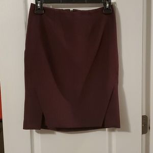 WHBM Plum Pencil Skirt Size 0P